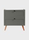 Ver imagem 2 de Gabinete para Banheiro com Espelheira 80cm Retro Mdf Verde Milano - On Móveis