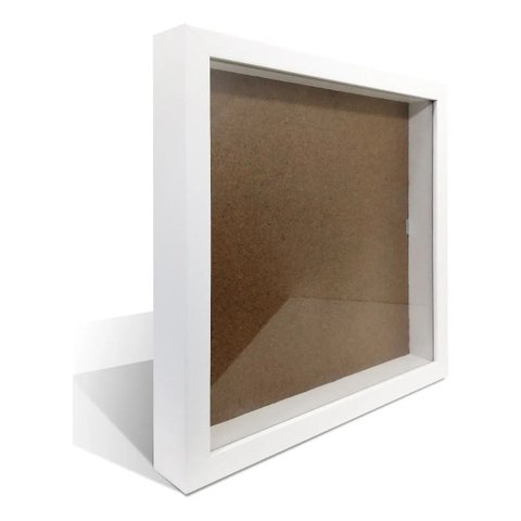 Moldura Quadro Cofre Porta Objetos 3cm 25x25cm