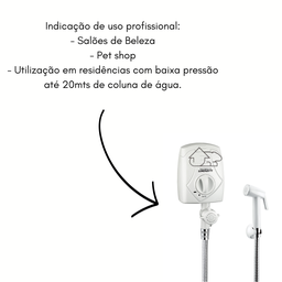 Ducha Salão de Beleza Lavatório Cabeleireiro Mangueira 127v - 4