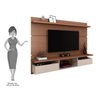 Painel Bancada Suspensa para TV até 60 Polegadas 2.2 Lívia Nature/Off White - Mpozenato - 4