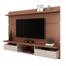 Painel Bancada Suspensa para TV até 60 Polegadas 2.2 Lívia Nature/Off White - Mpozenato - 1