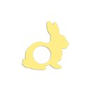 Ver imagem 1 de Porta Guardanapo Coelho Kit 4 Peças 8cmx8cm - Cria Arte Laser Amarelo