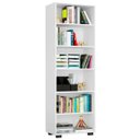 Ver imagem 5 de Kit 2 Estantes Livreiro 6 Prateleiras Office Branco - Móveis Leão