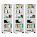 Ver imagem 1 de Kit 3 Estantes Livreiro 6 Prateleiras Office Branco - Móveis Leão