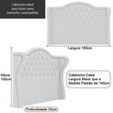 Ver imagem 3 de Cabeceira para Cama Box Casal 160cm Dorian Bouclé Off White - Sallar Home