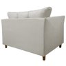 Namoradeira Decorativa Isis Pés Trapézio Suede Bege - DS Estofados - 4