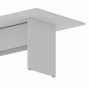 Ver imagem 2 de Mesa de Reunião Executiva Pé Painel MDP 200cm Cinza F5 Office