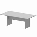 Ver imagem 5 de Mesa de Reunião Executiva Pé Painel MDP 200cm Cinza F5 Office