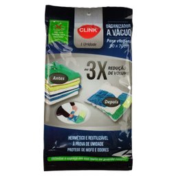 Kit 6 Sacos Organizadores a Vácuo Para Viagem 3 40x60cm 3 50x70cm Roupa Mala Protetor Com Zíper - 3