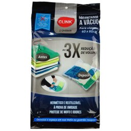 Kit 6 Sacos Organizadores a Vácuo Para Viagem 3 40x60cm 3 50x70cm Roupa Mala Protetor Com Zíper - 2