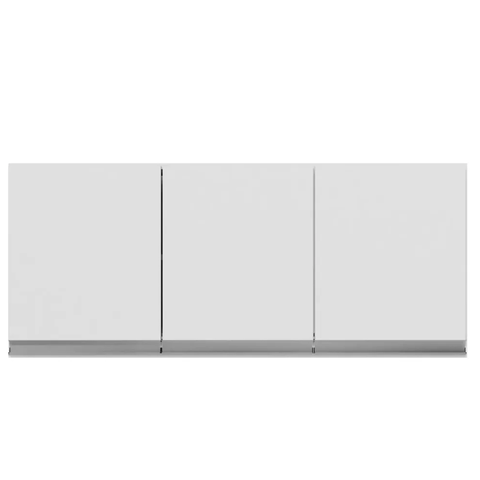 Armário Aéreo de Cozinha 3 Portas 120cm Andréia Branco - Ajl Moveis