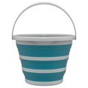 Ver imagem 1 de Balde Retrátil Flash Limp de Silicone Dobrável Plástico Verde Flexível 10 Litros