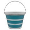 Balde Retrátil Flash Limp de Silicone Dobrável Plástico Verde Flexível 10 Litros - 1