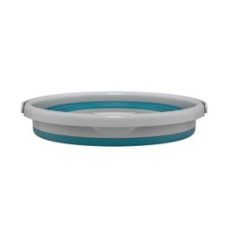 Balde Retrátil Flash Limp de Silicone Dobrável Plástico Verde Flexível 10 Litros - 3
