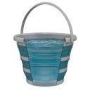 Ver imagem 2 de Balde Retrátil Flash Limp de Silicone Dobrável Plástico Verde Flexível 10 Litros