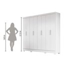 Ver imagem 4 de Guarda-roupa Casal 8 Portas 4 Gavetas Diplomata Moval