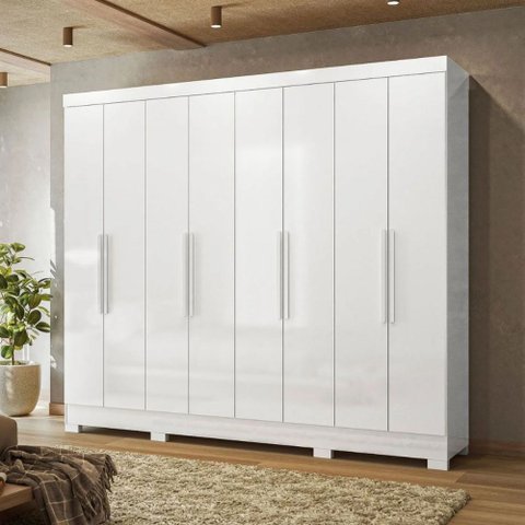Guarda-roupa Casal 8 Portas 4 Gavetas Diplomata Moval