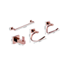 Kit Acessórios de Banheiro Lavabo 4 Peças Rose Gold Luxo Ikab06 - 6