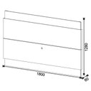Ver imagem 3 de Rack Bancada 3 Gavetas e Painel para Tv Classic 1.8 Off White Nature - Imcal