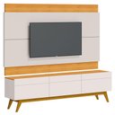 Ver imagem 1 de Rack Bancada 3 Gavetas e Painel para Tv Classic 1.8 Off White Nature - Imcal