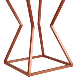 Mesa de Canto Lateral Alta Quadrada para Sala Austria - Cobre Vulcano - 3