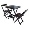 Kit 10 Conjuntos de Mesa Dobravel com 2 Cadeiras de Madeira 70x70 Ideal para Bar e Restaurante - Tab - 4