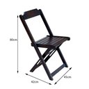 Ver imagem 2 de Kit 10 Conjuntos de Mesa Dobravel com 2 Cadeiras de Madeira 70x70 Ideal para Bar e Restaurante - Tab