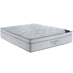 Colchão King Molas Ensacadas Pillow Viscoelástico 193x203 Freedom Branco Cinza - Ortobom - 1