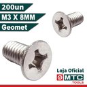 Ver imagem 2 de PARAFUSO MÁQUINA C. CHATA M3 X 8 PHILLIPS - 200PÇS