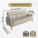 Ver imagem 4 de Sofá Cama Rivieira 2.00m - Bege