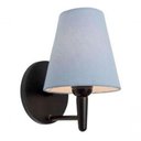 Ver imagem 4 de Arandela Cone Md-2004 Base Preto Cúpula em Tecido 14-14x07cm Azul Bebê - Bivolt