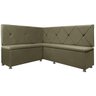 Conjunto Canto Alemão com Bau para Bar Lanchonete Marrom 125x160cm Sofa Store - 2