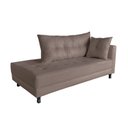 Ver imagem 2 de Recamier Charmy 1,60m Suede Capuccino - Dominic Decor