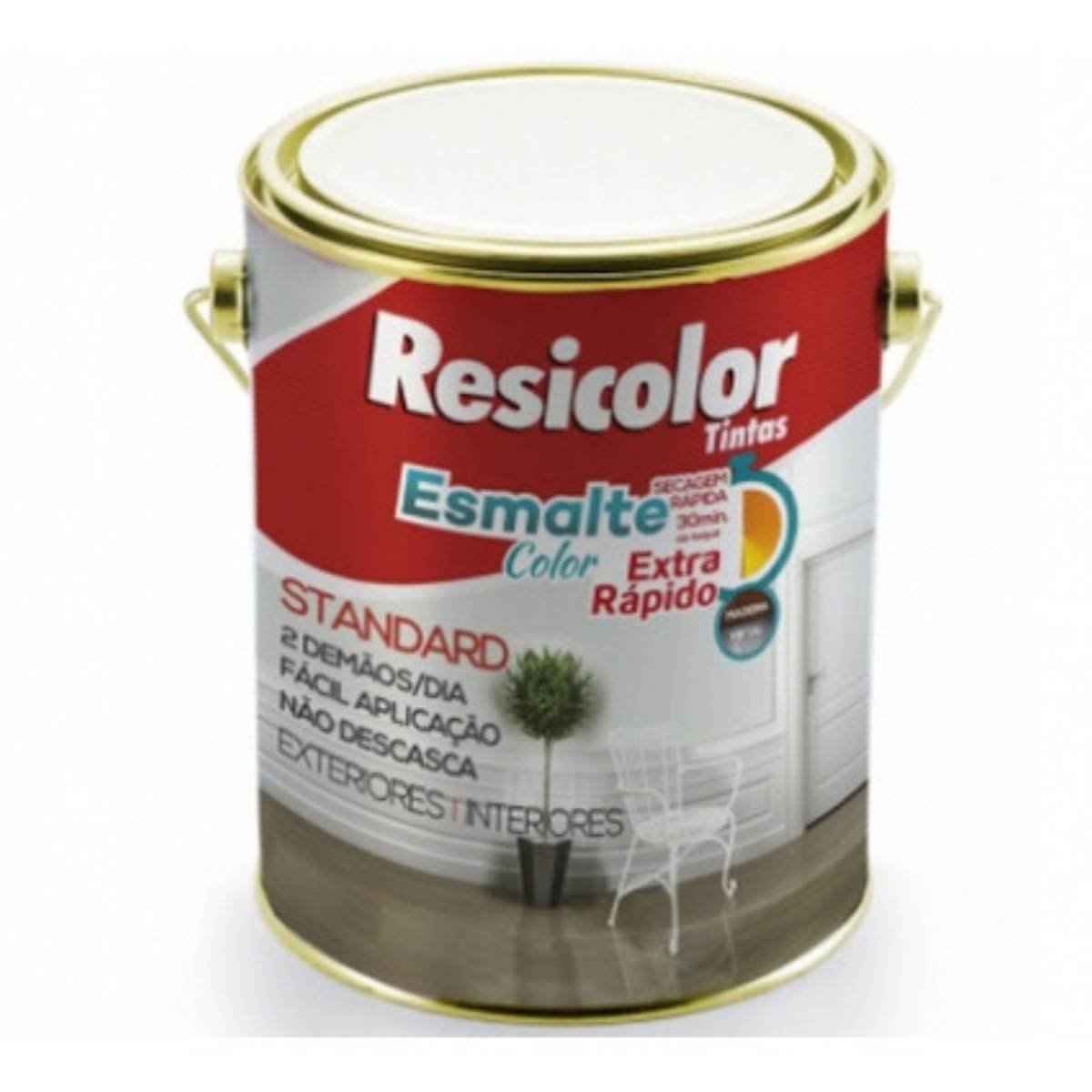 Esmalte Color Extra-rápido Marrom Tabaco 3,6l | Resicolor