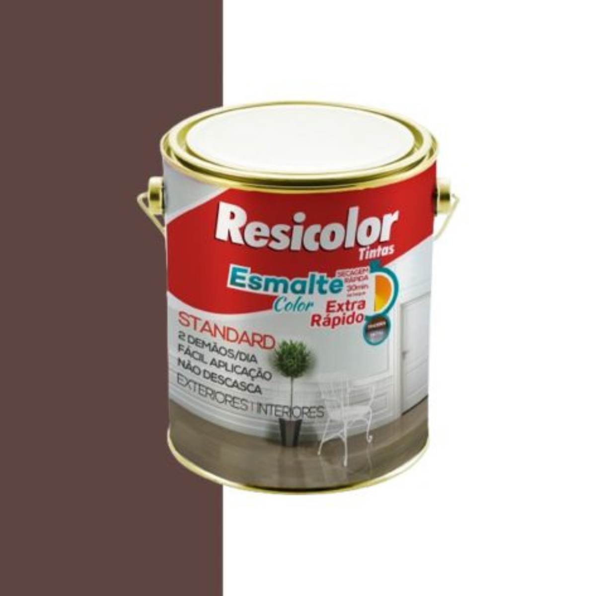 Esmalte Color Extra-rápido Marrom Tabaco 3,6l | Resicolor - 2