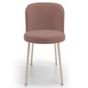 Ver imagem 3 de Kit 02 Cadeiras para Sala de Jantar Cozinha Estofada Gavi Arena L02 Suede Rosê - Lyam Decor