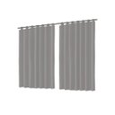 Ver imagem 1 de Cortina Blackout 2,0x1,4 de PVC Corta Luz Cinza para Sala ou Quarto