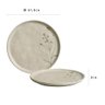 CONJUNTO C/ 6 PRATOS DE SOBREMESA BIO STONEWARE CAMPESTRE Ø 21,5cm - 2