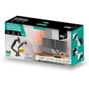 Ver imagem 5 de Suporte Ergonômico Articulado de Mesa, Elg, F160n, para 2 Monitores, Pistão a Gás, até 9kg, Grafite