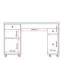 Ver imagem 6 de Mesa para Computador 125cm Gaveta Million Patrimar Cinamomo