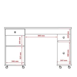 Mesa para Computador 125cm Gaveta Million Patrimar Cinamomo - 6