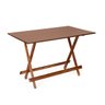 Conjunto de Mesa Dobrável com 4 Cadeiras 120x70 Imbuia - Móveis Britz - 9