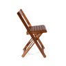 Conjunto de Mesa Dobrável com 6 Cadeiras 120x70 Imbuia Móveis Britz - 9