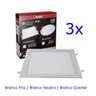 Painel Plafon LED Embutir 24W Quadrado Branco Neutro 4000K - 2