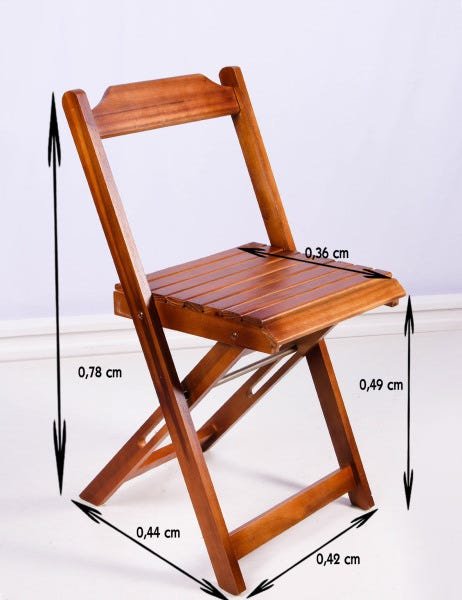 Conjunto Dobrável 70 x 70 com 4 Cadeiras - Imbuia - Móveis Britz - 3
