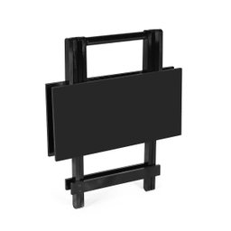 Conjunto de Mesa Dobrável com 4 Cadeiras 70x70cm Preta - Móveis Britz - 8