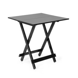 Conjunto de Mesa Dobrável com 4 Cadeiras 70x70cm Preta - Móveis Britz - 7