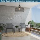 Ver imagem 2 de Kit 4 Mesas de Apoio Redonda Empilhável Cozumel Fratini 50 Cm (largura) Polipropileno Marsala