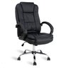 Cadeira de Escritório Presidente, Base Cromada, Preta - Mb-C730 - 1