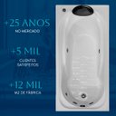 Ver imagem 5 de Banheira Retangular Hortênsia Combate com Hidro em Acrílico